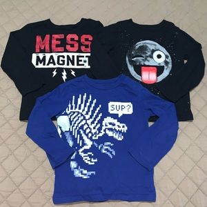 📣3 pcs Bundle📣 Long Sleeve Graphic Print T-shirt